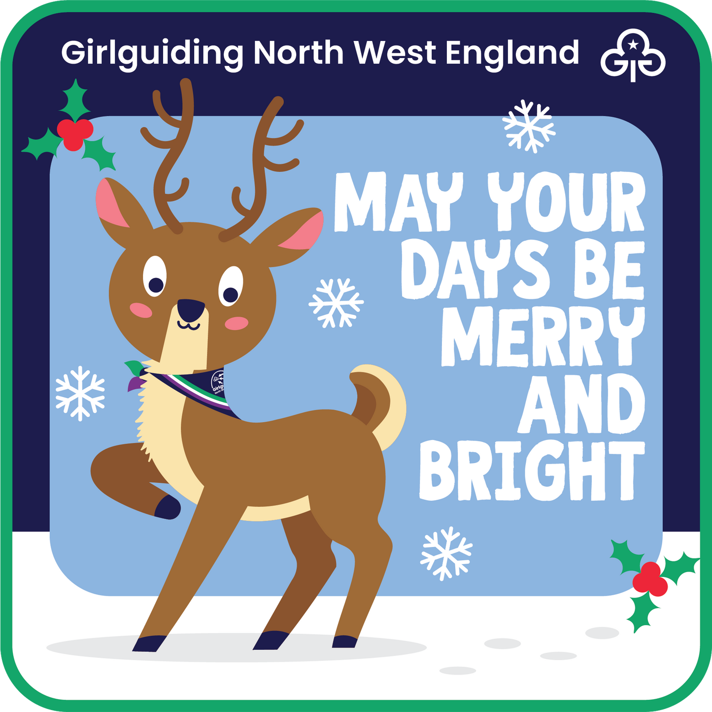 Merry and Bright Region Christmas Badge 2024
