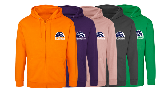 Region logo pullover and zipped hoodies