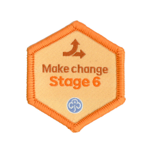 Skills Builder - Take Action - Make Change Stage 6 Woven Badge