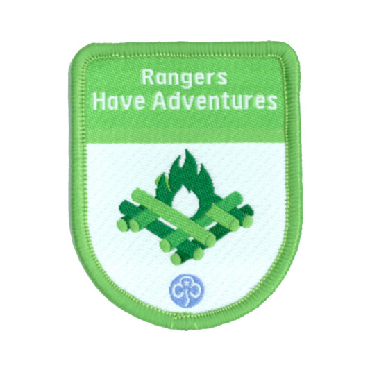 Rangers Have Adventures Theme Award Woven Badge
