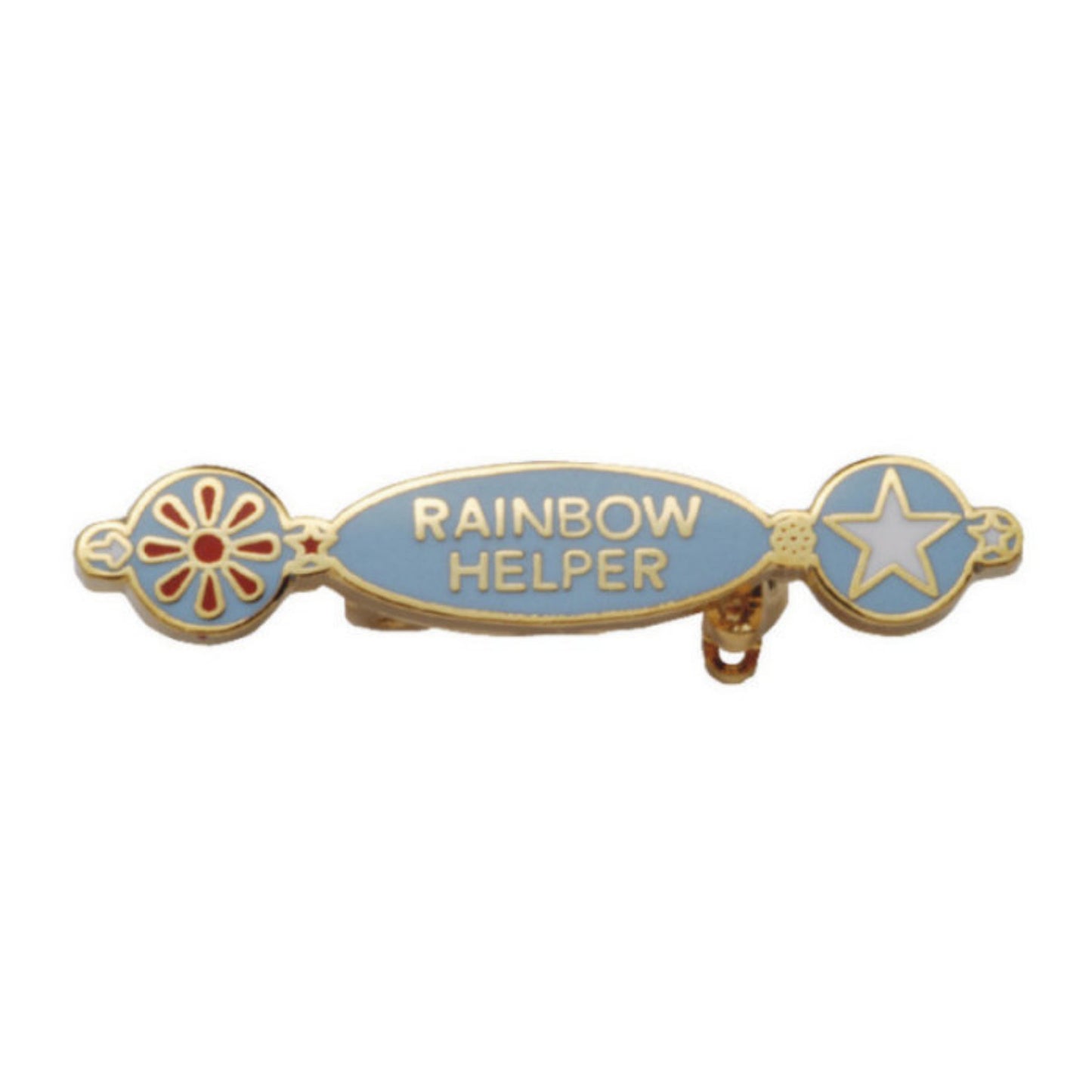 Rainbow Helper Metal Badge