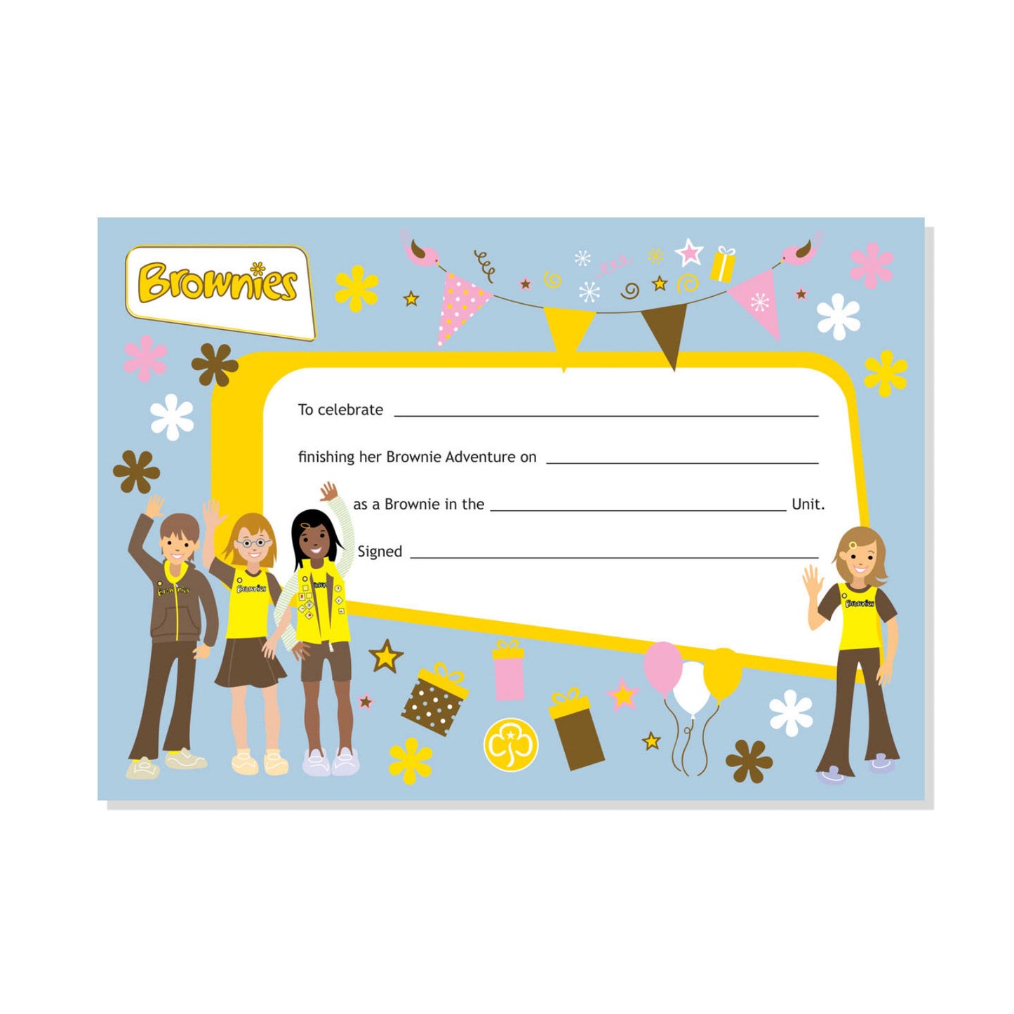 Brownie Leaving Certificate