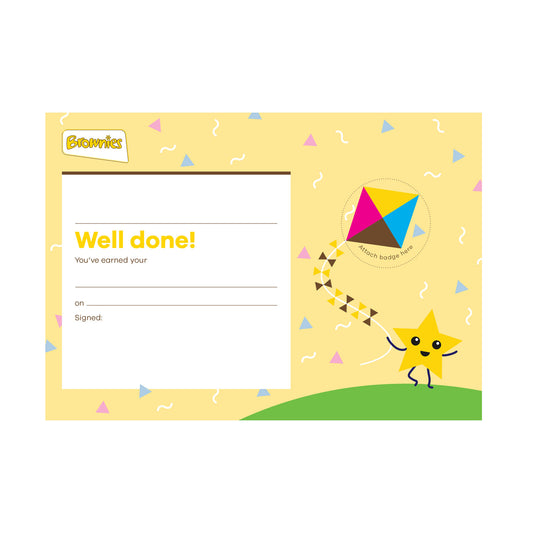 Brownies Badge Celebration Certificate