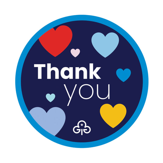Girlguiding Thank You Woven Badge
