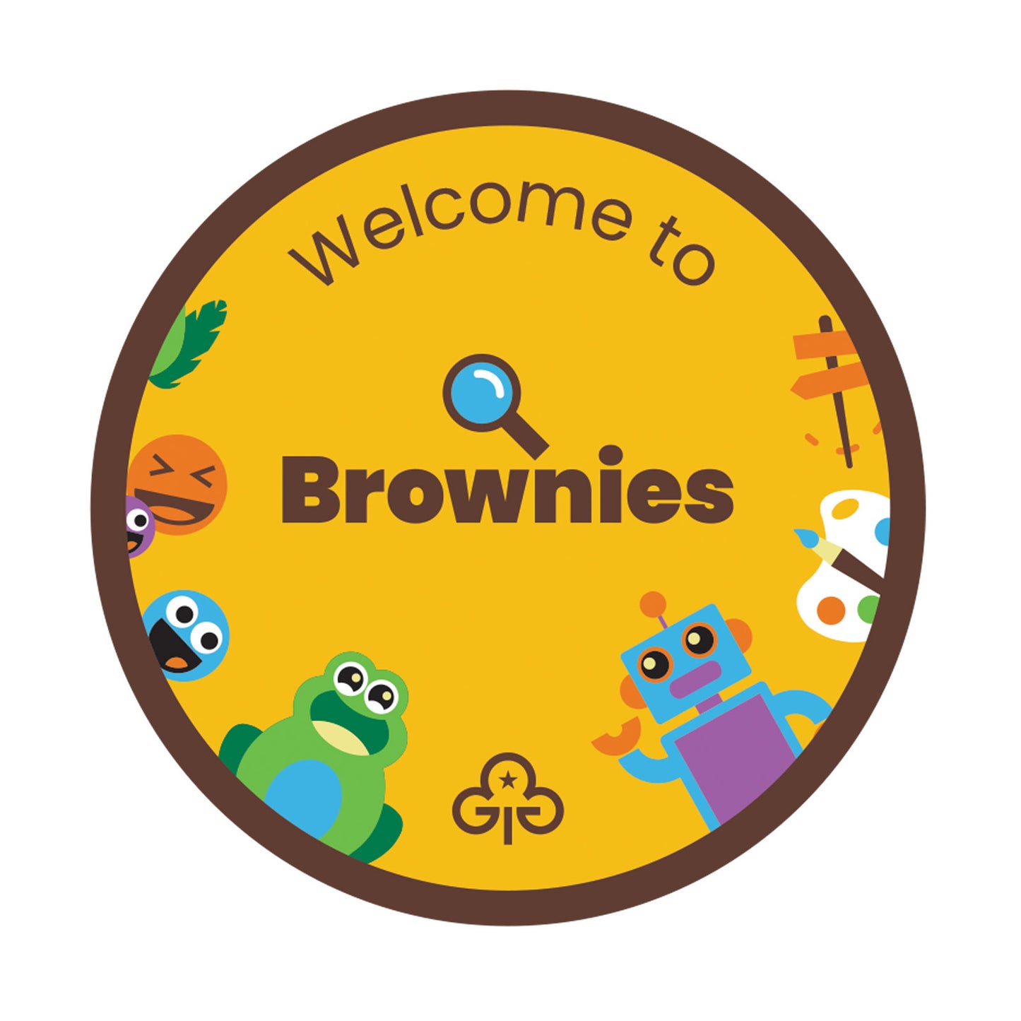 Welcome To Brownies Woven Badge