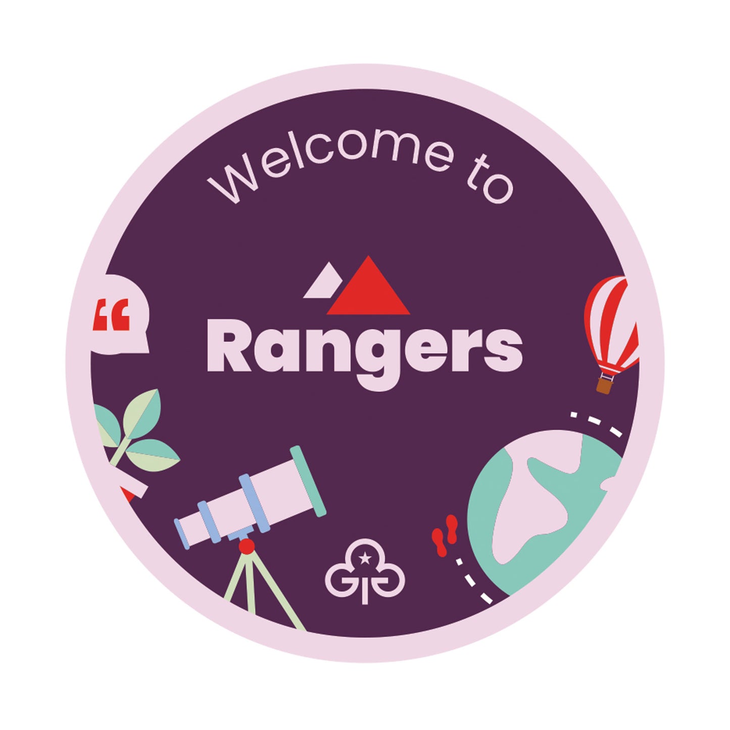 Welcome To Rangers Woven Badge