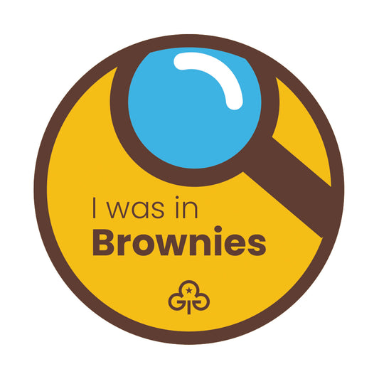 I Was In Brownies Woven Badge