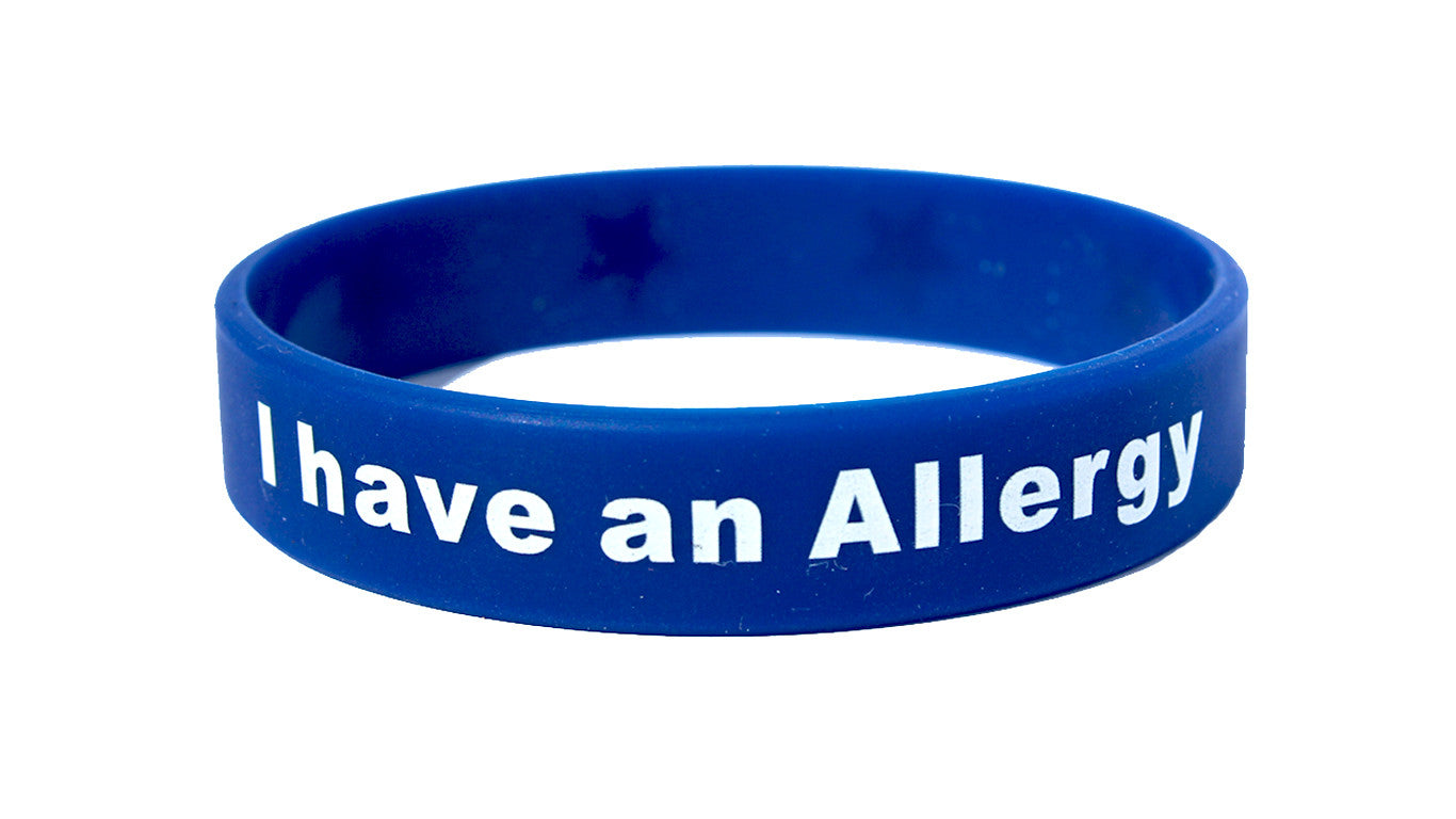 I Have an Allergy Silicone Wristband