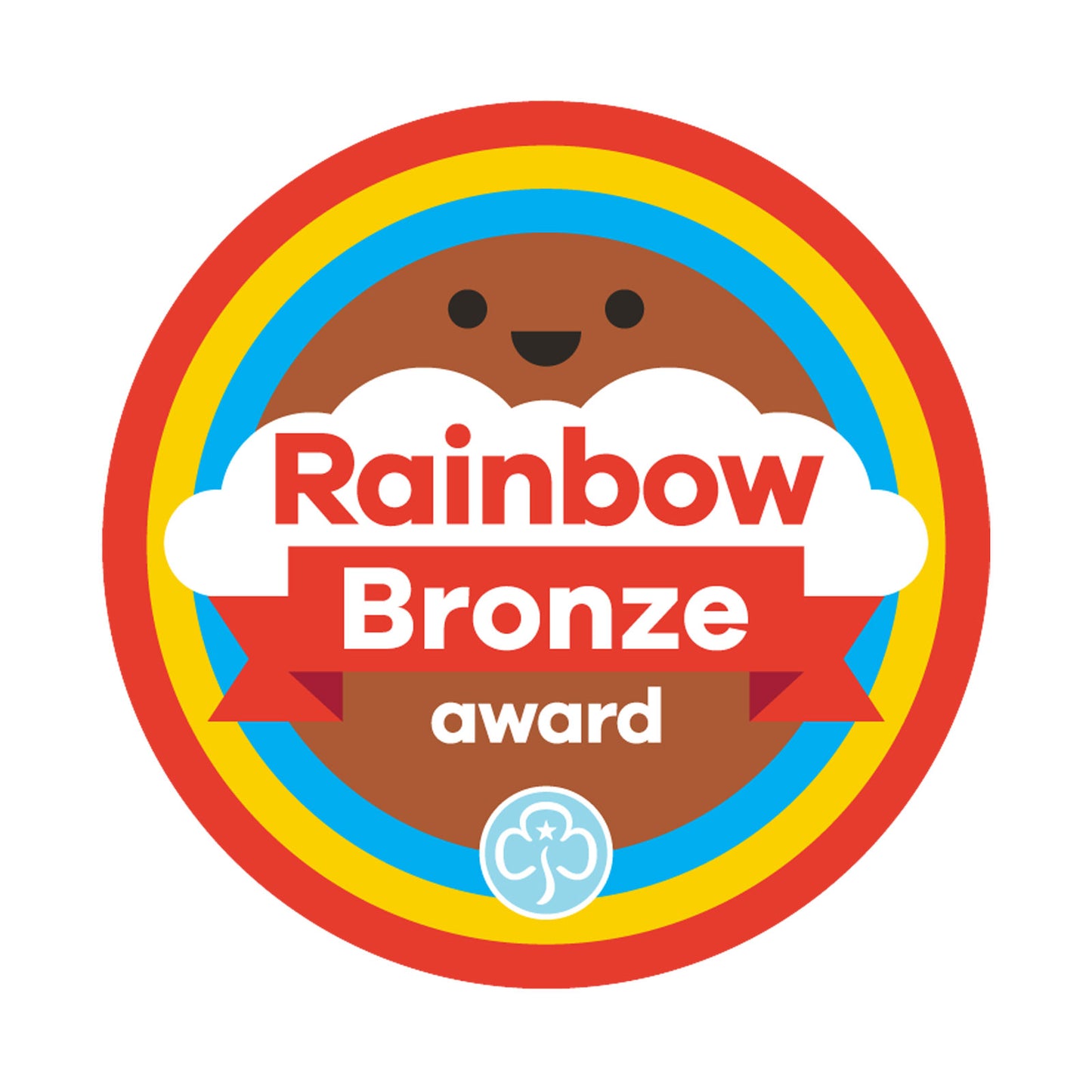 Bronze Award Woven Badge Rainbows