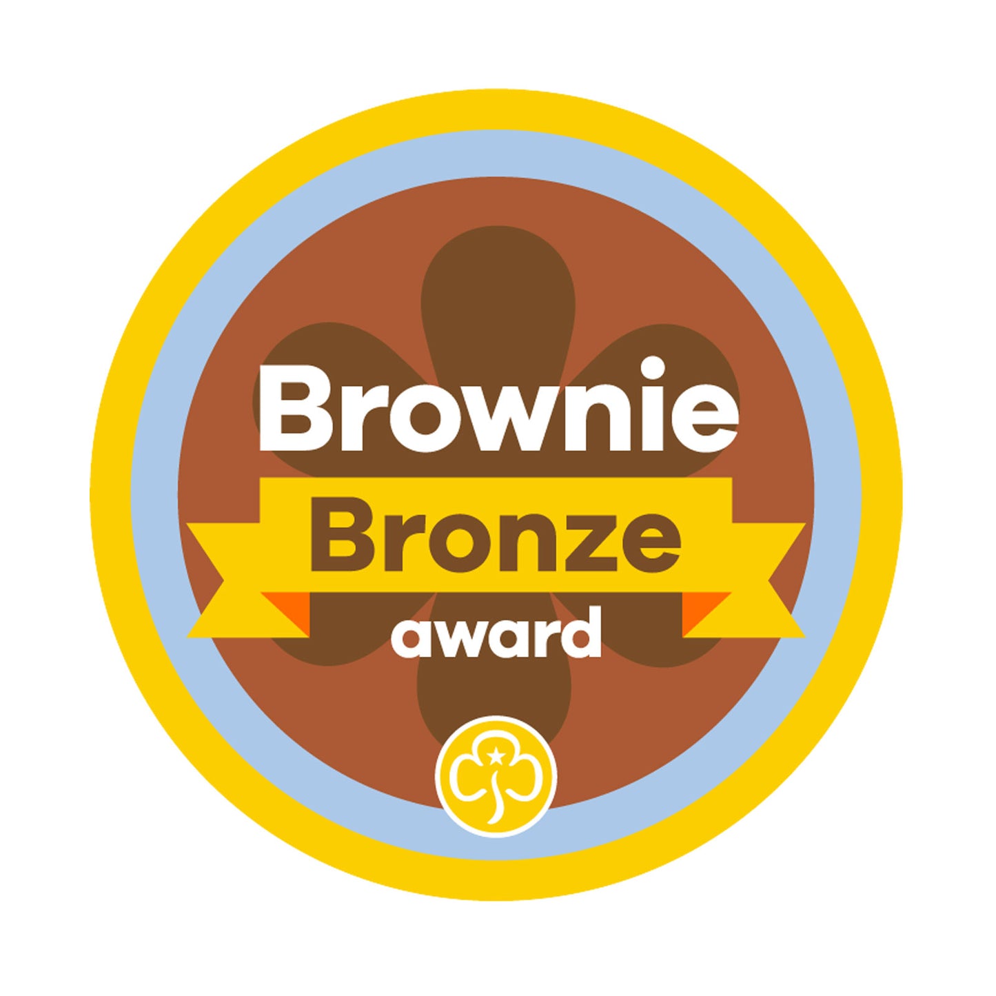 Bronze Award Woven Badge Brownies