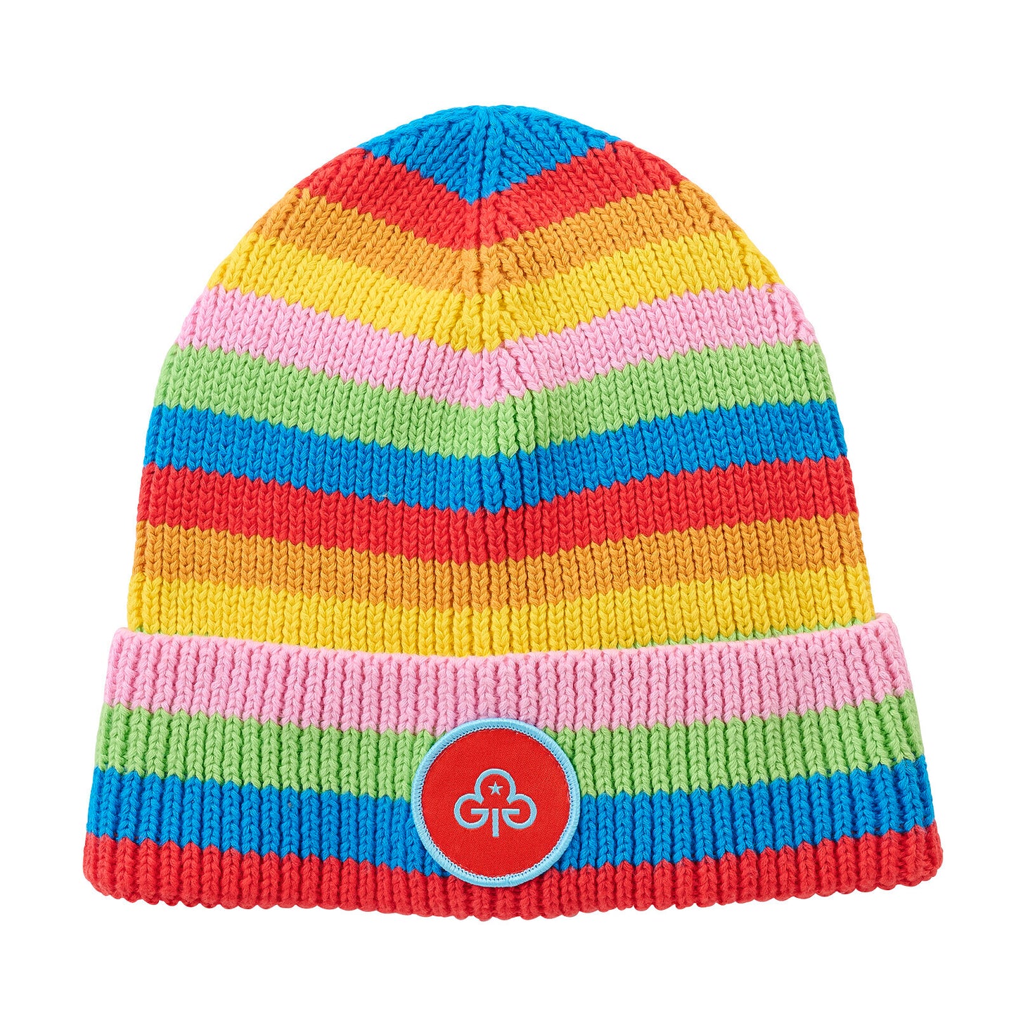 Rainbows uniform striped beanie