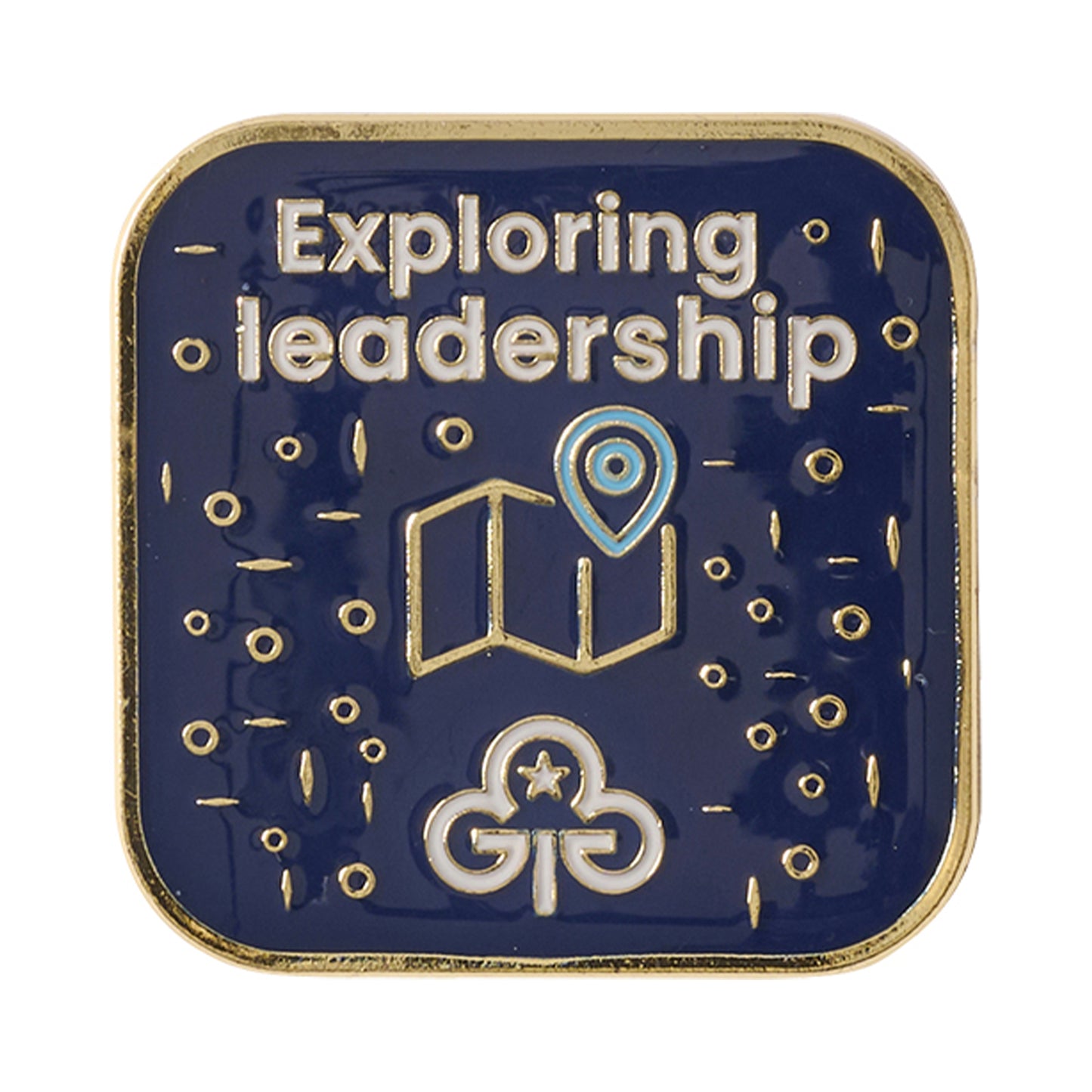 Exploring leadership metal badge