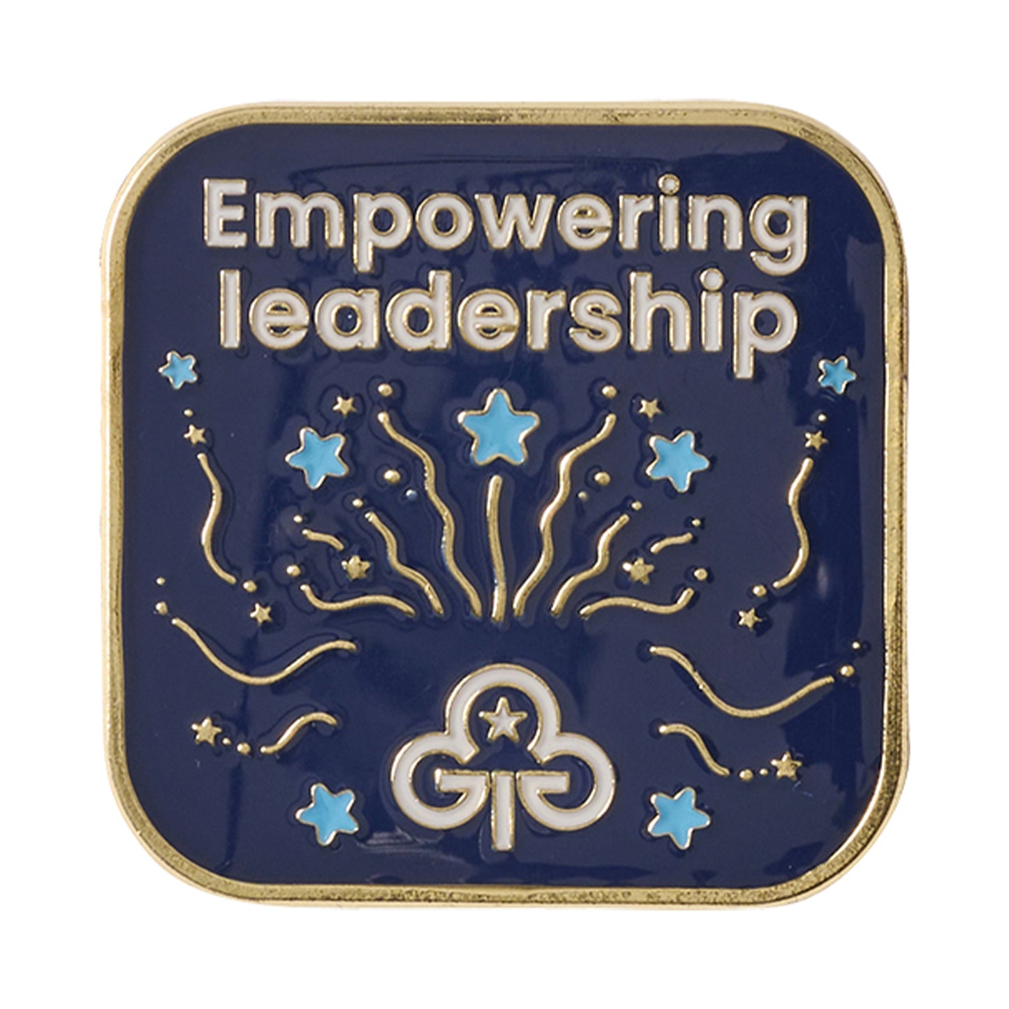 Empowering leadership metal badge