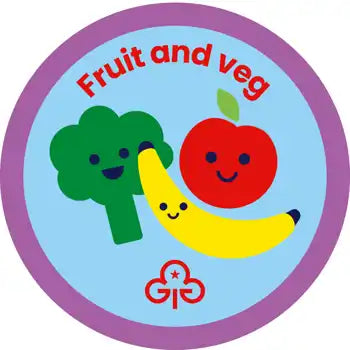 Rainbows Fruit and Veg Woven Badge