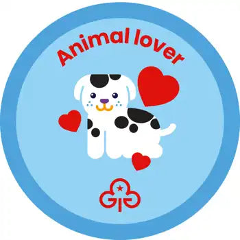 Rainbows Animal Lover Woven Badge