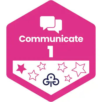Skills Builder - Express Myself - Communicate Stage 1 Woven Badge