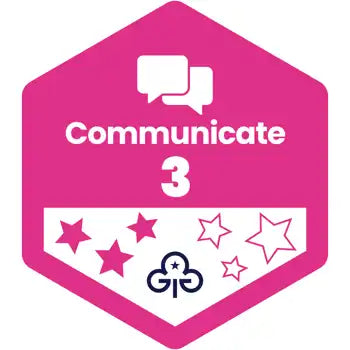 Skills Builder - Express Myself - Communicate Stage 3 Woven Badge