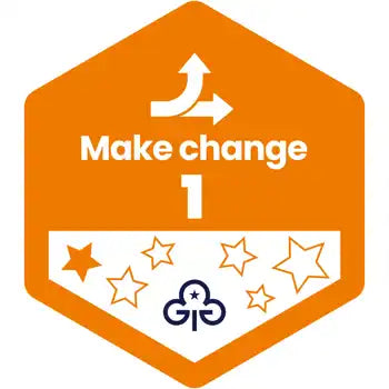 Skills Builder - Take Action - Make Change Stage 1 Woven Badge