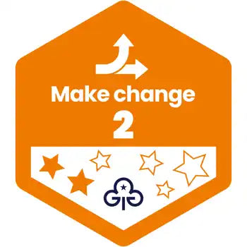 Skills Builder - Take Action - Make Change Stage 2 Woven Badge
