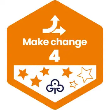 Skills Builder - Take Action - Make Change Stage 4 Woven Badge