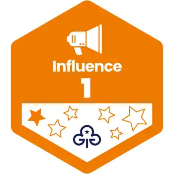 Skills Builder - Take Action - Influence Stage 1 Woven Badge
