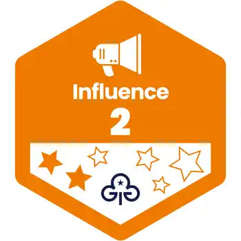 Skills Builder - Take Action - Influence Stage 2 Woven Badge