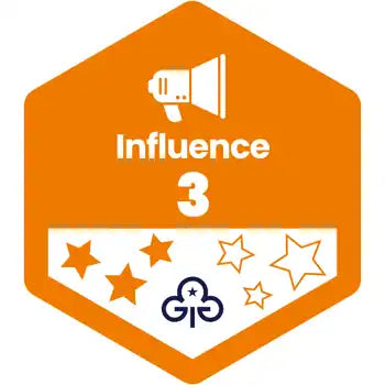 Skills Builder - Take Action - Influence Stage 3 Woven Badge