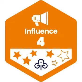 Skills Builder - Take Action - Influence Stage 4 Woven Badge