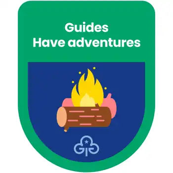 Guides Have Adventures Theme Award Woven Badge