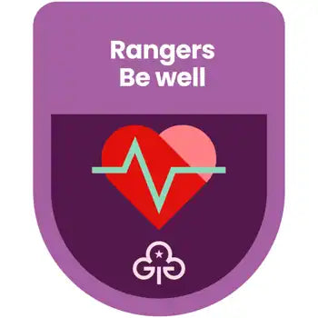 Rangers Be Well Theme Award Woven Badge