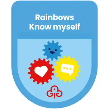 Rainbows Know Myself Theme Award Woven Badge