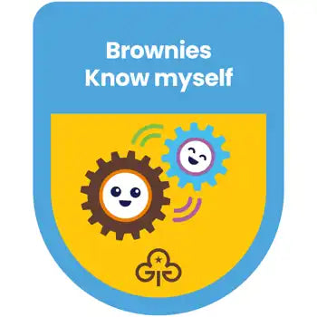 Brownies Know Myself Theme Award Woven Badge