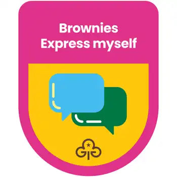 Brownies Express Myself Theme Award Woven Badge