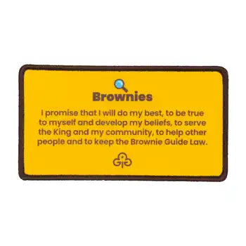 Remember your promise Brownies woven badge