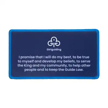 Remember your promise Guiding woven badge
