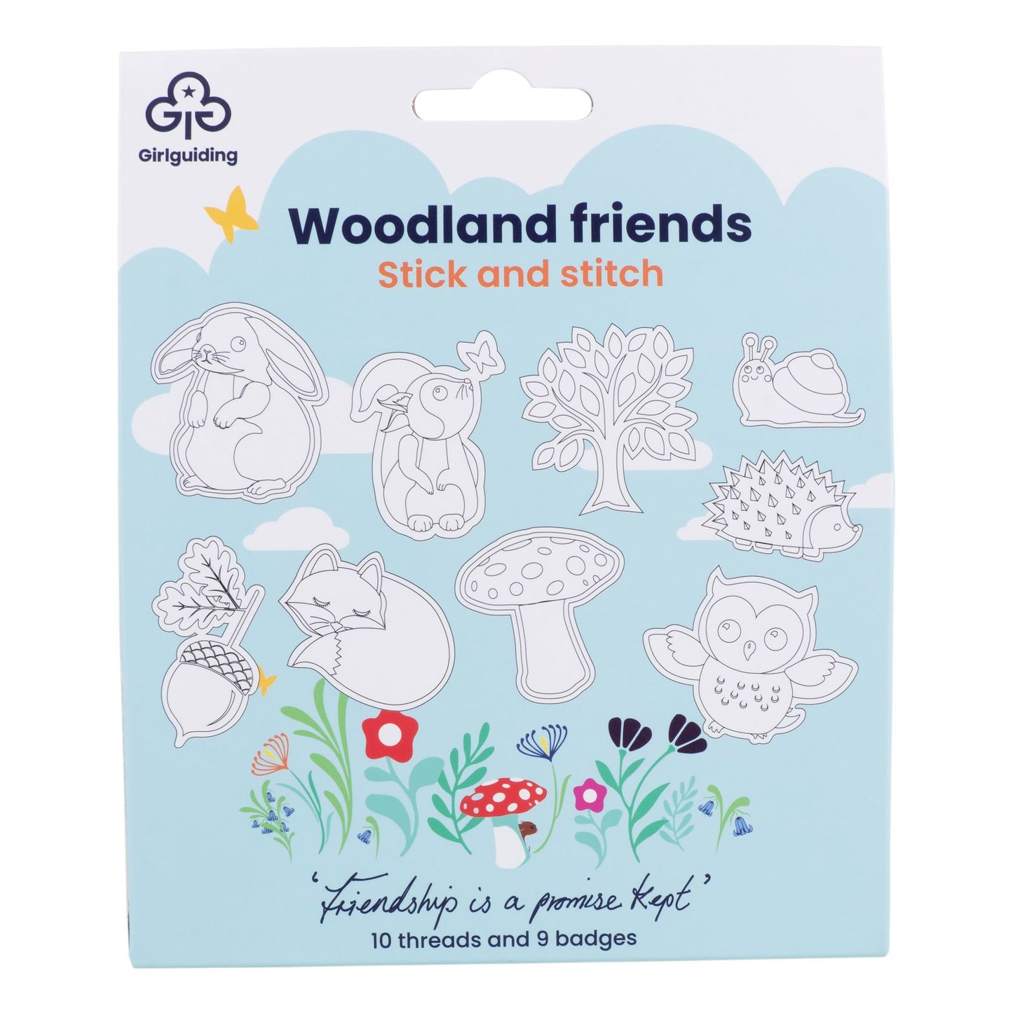 Woodland friends stick and stitch