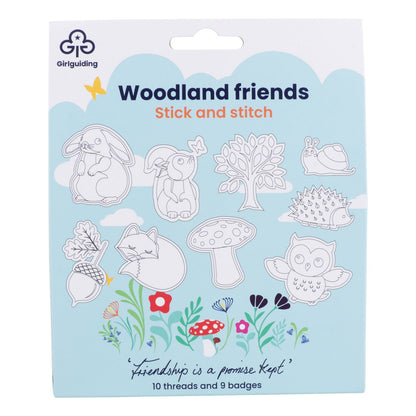 Woodland friends stick and stitch