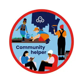 Community helper woven badge