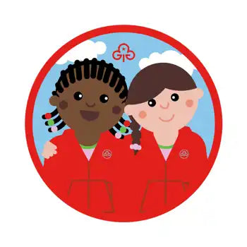Rainbow friends woven badge