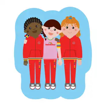 Rainbow friends pin badge