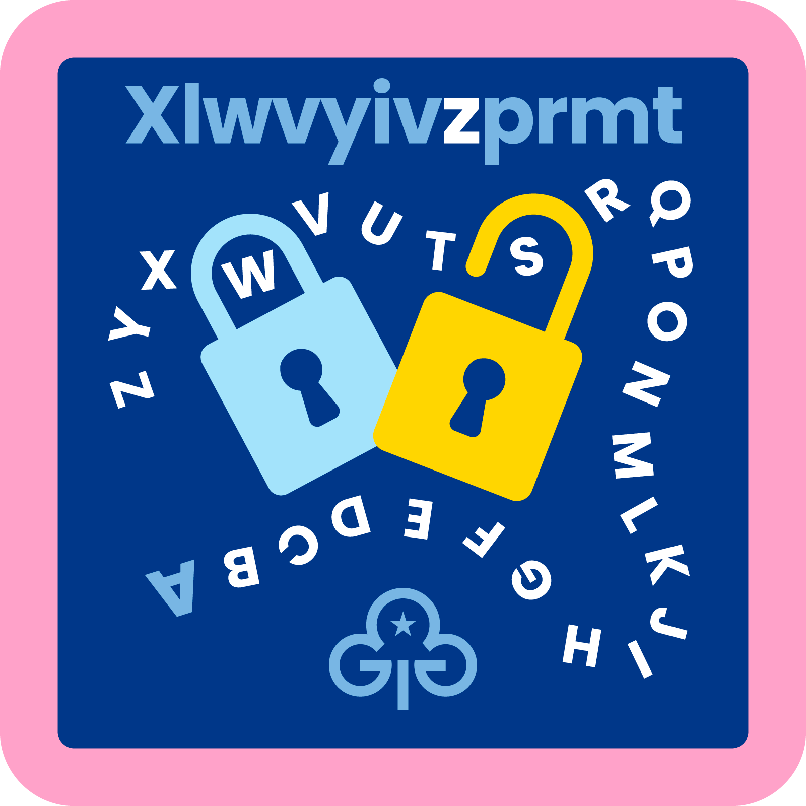 Code Breaking Guide Badge Book Guides Codebreaking woven badge – Girlguiding North West England Shop