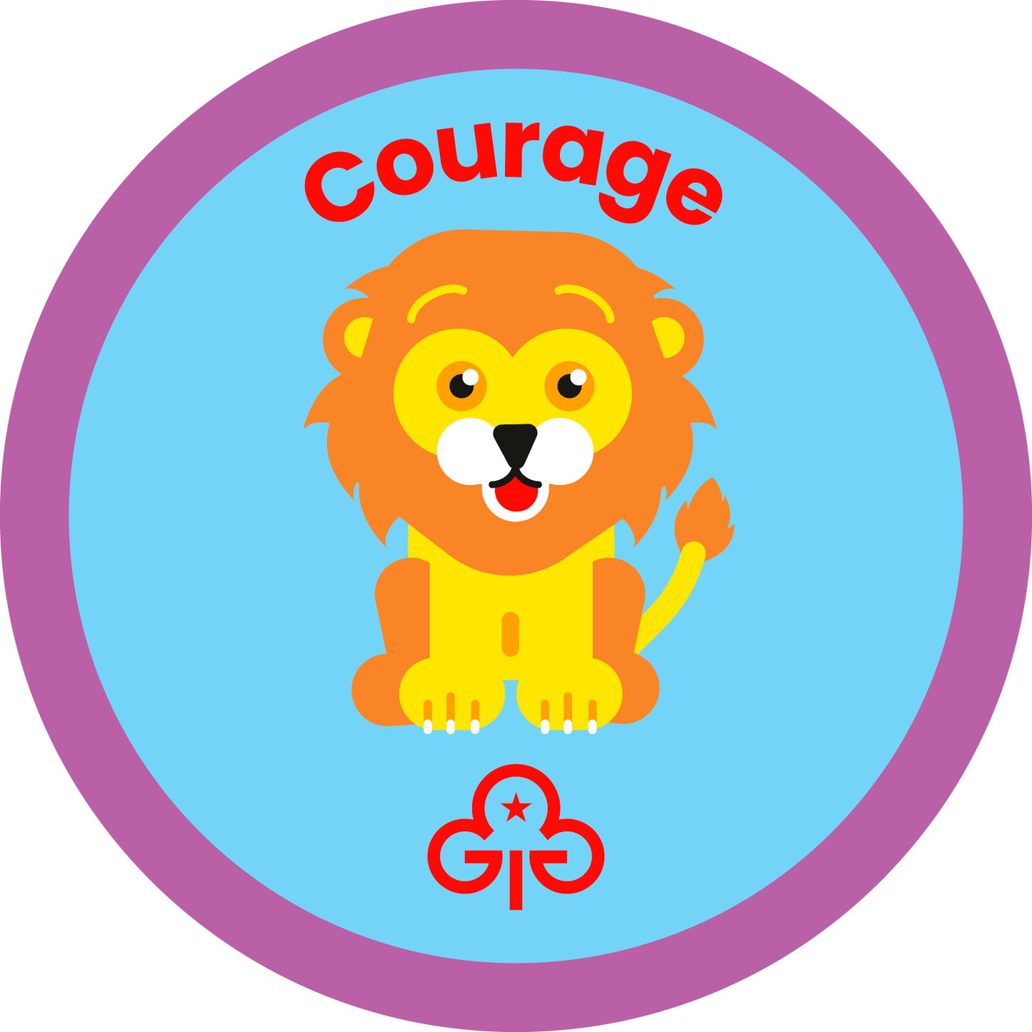 Rainbows Courage woven badge