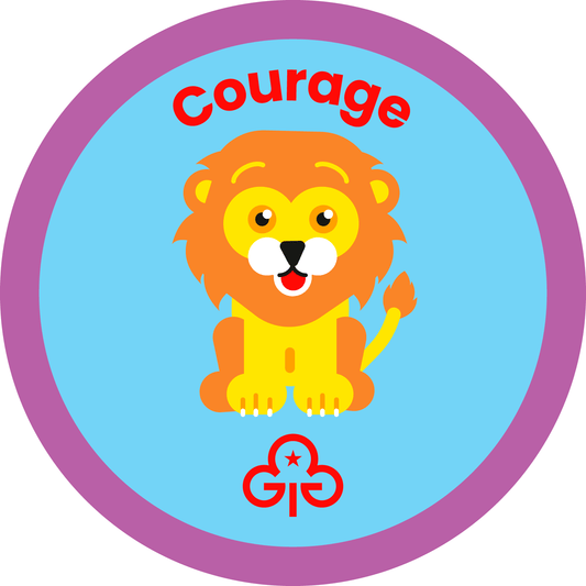Rainbows Courage woven badge