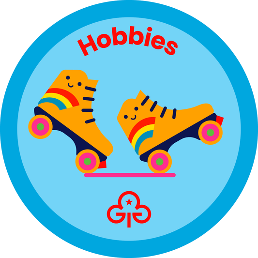 Rainbows Hobbies woven badge