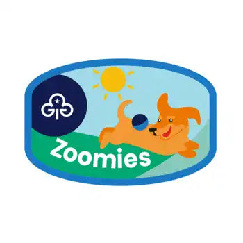 Zoomies woven badge