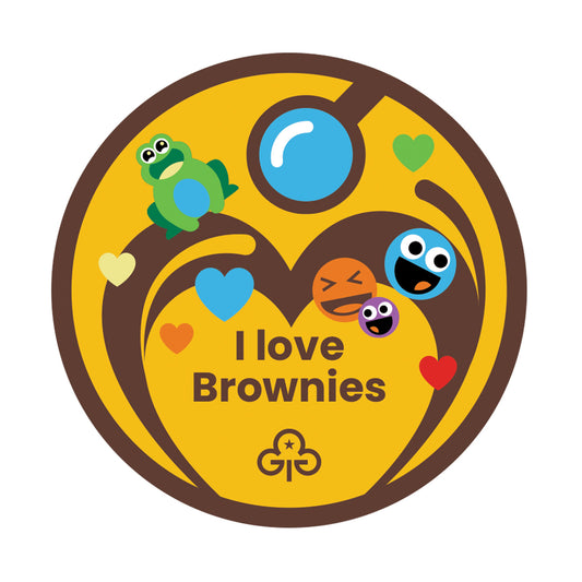 I Love Brownies Woven Badge