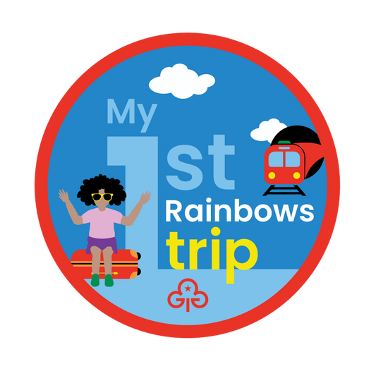 My 1st Rainbows Trip Woven Badge