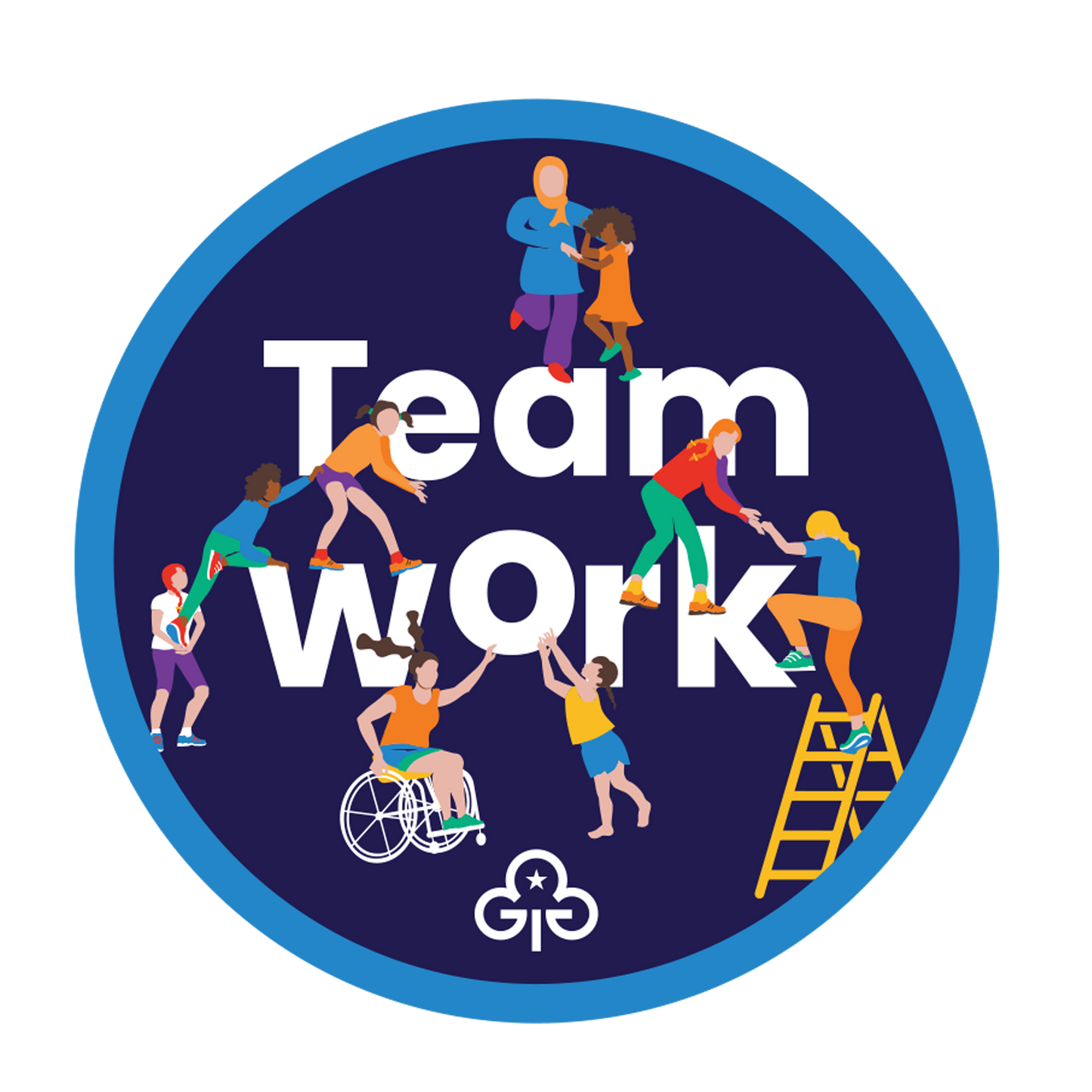 Teamwork woven badge