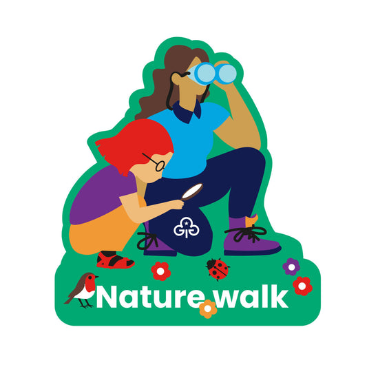 Nature walk woven badge