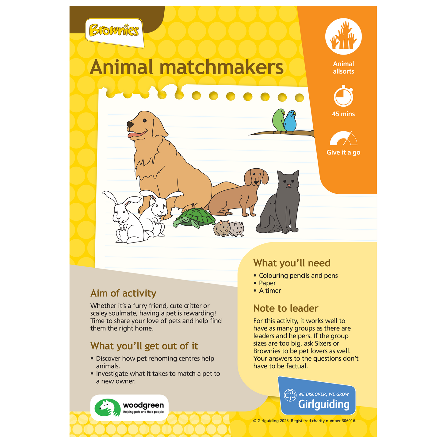 Brownies - Unit Meeting Activity Pack 11 - Animal Matchmakers